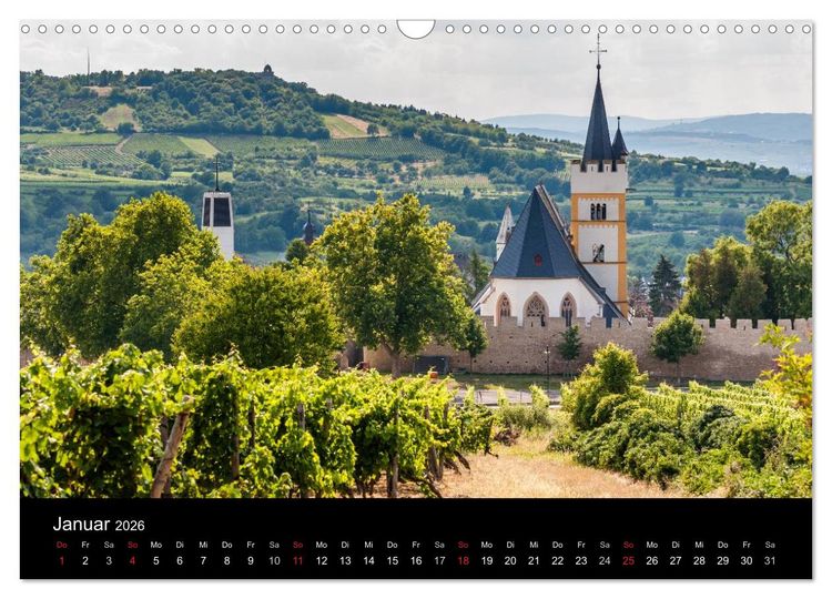 Produktbild: Ingelheim - Stadt des Rotweins und der Kaiserpfalz - Teil I (Wandkalender 2026 DIN A3 quer), CALVENDO Monatskalender