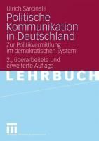Produktbild: Politische Kommunikation in Deutschland