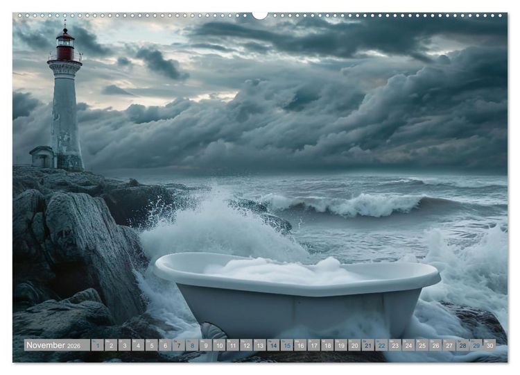 Produktbild: Wannenidylle (hochwertiger Premium Wandkalender 2026 DIN A2 quer), Kunstdruck in Hochglanz