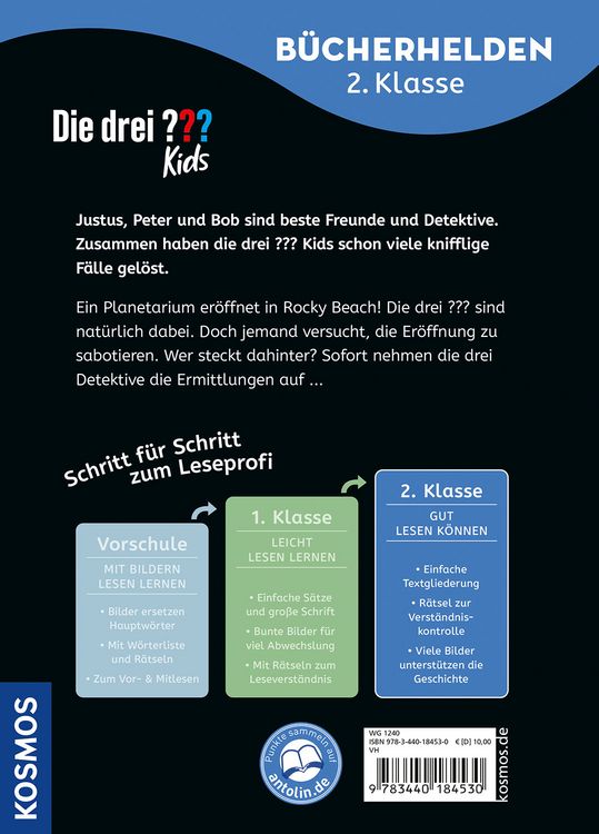 Produktbild: Die drei ??? Kids, B&uuml;cherhelden 2. Klasse, Planetarium in Gefahr