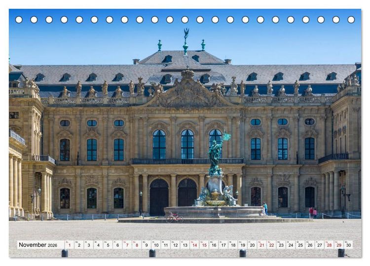 Produktbild: W&Uuml;RZBURG Historisches Stadtherz (Tischkalender 2026 DIN A5 quer), CALVENDO Monatskalender