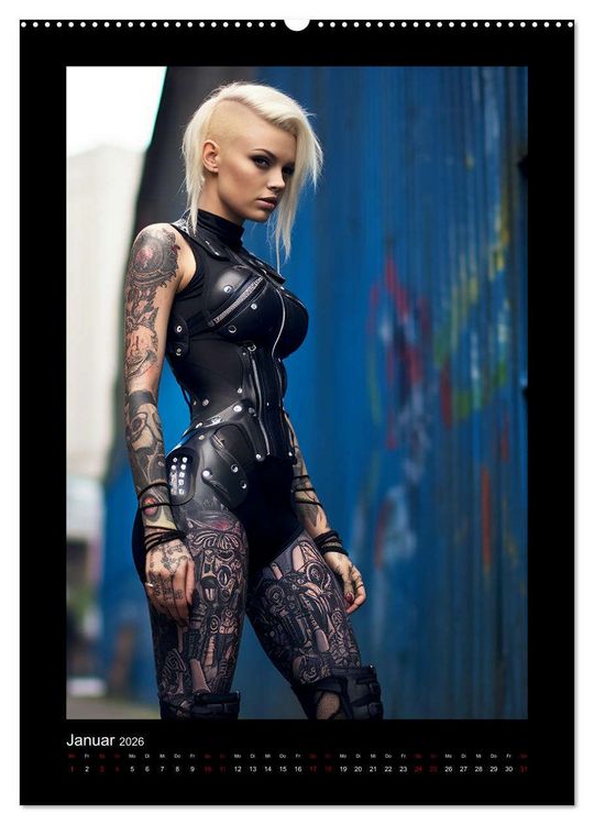 Produktbild: Cybergirls (Wandkalender 2026 DIN A2 hoch), CALVENDO Monatskalender