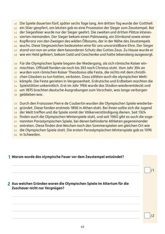 Produktbild: &Uuml;bungsheft mit Lesetests in Deutsch 4. Klasse