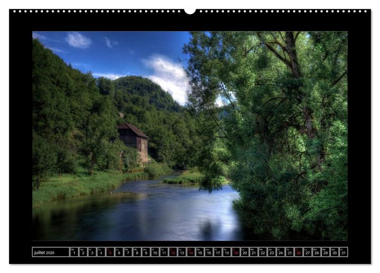 Produktbild: Paysages suisses (Calendrier mural 2026 DIN A2 vertical) calendrier de bureau