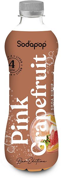 Produktbild: SODAPOP Pink Grapefruit Bar Sirup 500ml f&uuml;r 4 Liter