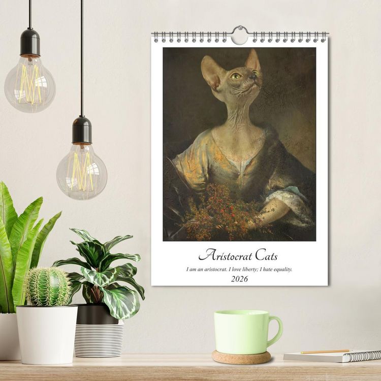 Produktbild: Aristocrat Cats (Wall Calendar 2026 DIN A4 portrait), CALVENDO 12 Month Wall Calendar