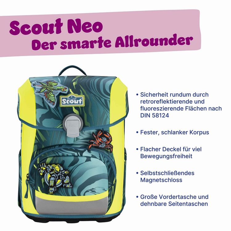 Produktbild: Scout Schulranzen Set Neo, Schulranzen Set, 4tlg, Action