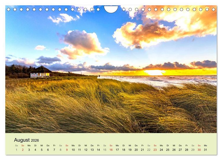 Produktbild: STRANDLUST: Fischland-Dar&szlig;-Zingst (Wandkalender 2026 DIN A4 quer), CALVENDO Monatskalender