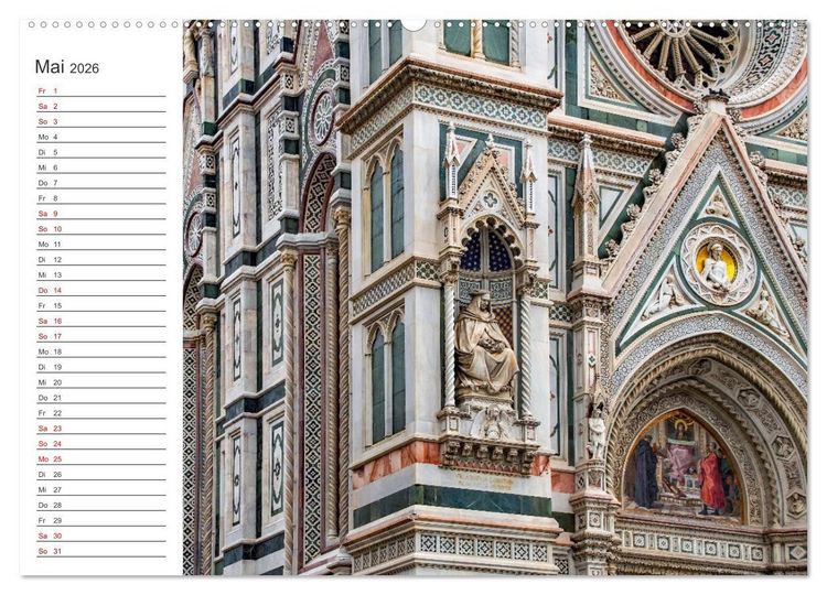 Produktbild: Florenz - Impressionen (Wandkalender 2026 DIN A2 quer), CALVENDO Monatskalender