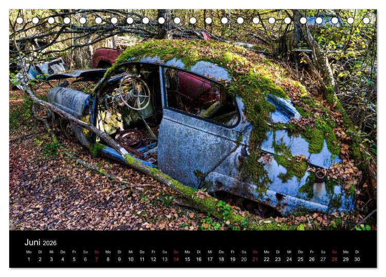 Produktbild: Autos, abgestellt und vergessen (Tischkalender 2026 DIN A5 quer), CALVENDO Monatskalender