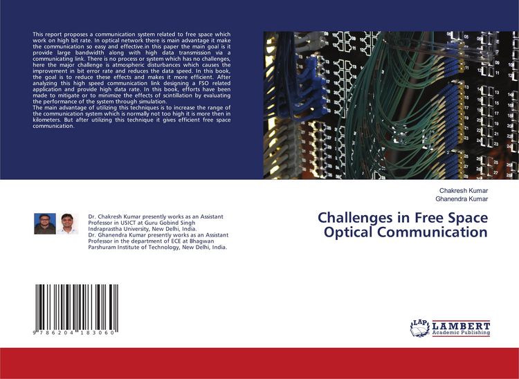 Produktbild: Challenges in Free Space Optical Communication