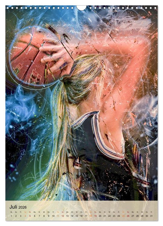 Produktbild: Basketball spektakul&auml;r (Wandkalender 2026 DIN A3 hoch), CALVENDO Monatskalender