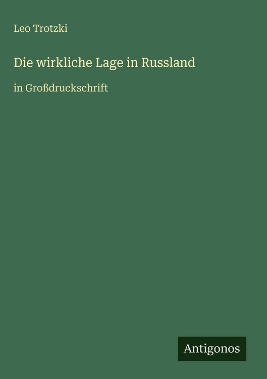 Produktbild: Die wirkliche Lage in Russland