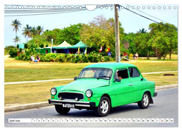 Produktbild: SKODA IN KUBA - Oldtimer der CSSR (Wandkalender 2026 DIN A4 quer), CALVENDO Monatskalender