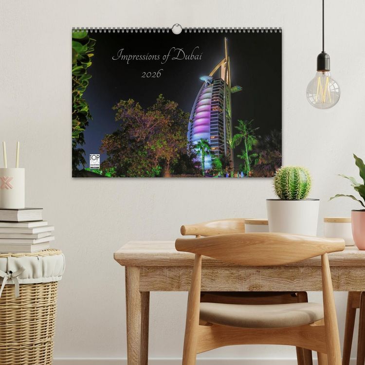Produktbild: Impressions of Dubai 2026 (Wandkalender 2026 DIN A3 quer), CALVENDO Monatskalender