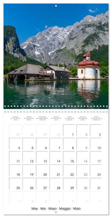 Produktbild: Berchtesgaden - Bavarian Alps, Lakes and Nature (Wall Calendar 2026 12 &times; 12 Inch) CALVENDO 12 Month Wall Calendar