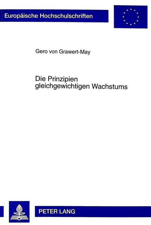 Produktbild: Die Prinzipien gleichgewichtigen Wachstums