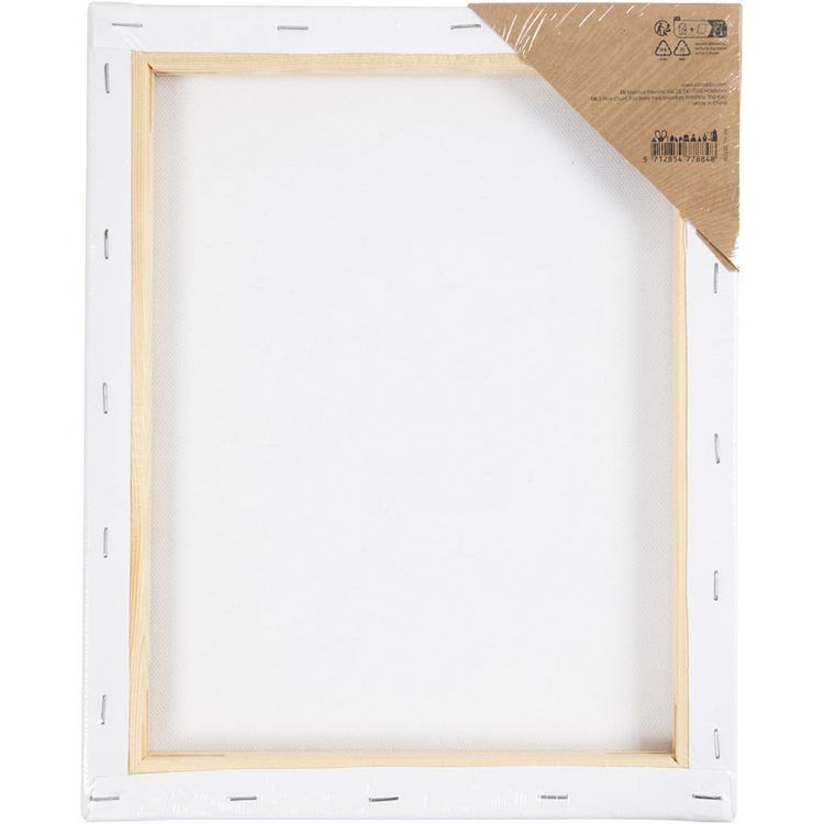 Produktbild: Creativ Company Mal-Leinwand mit Aufdruck, Zitrusfr&uuml;chte, T 1,6 cm, Gr&ouml;&szlig;e 24x30 cm, 360 g, 1 Stk