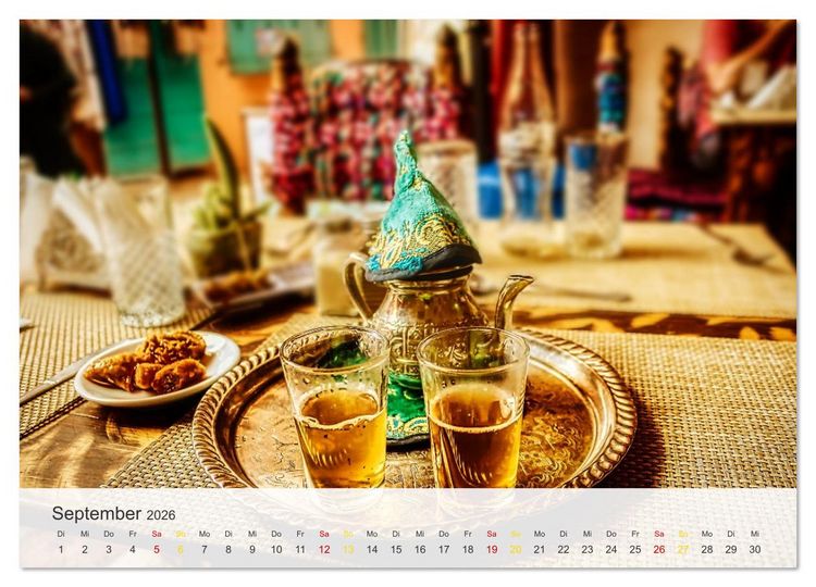 Produktbild: Marrakesch die rote Stadt (Wandkalender 2026 DIN A4 quer), CALVENDO Monatskalender
