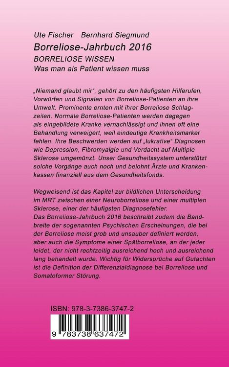 Produktbild: Borreliose Jahrbuch 2016
