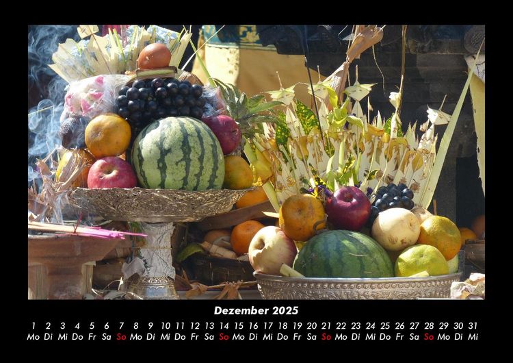 Produktbild: Obstkalender 2025 Fotokalender DIN A3