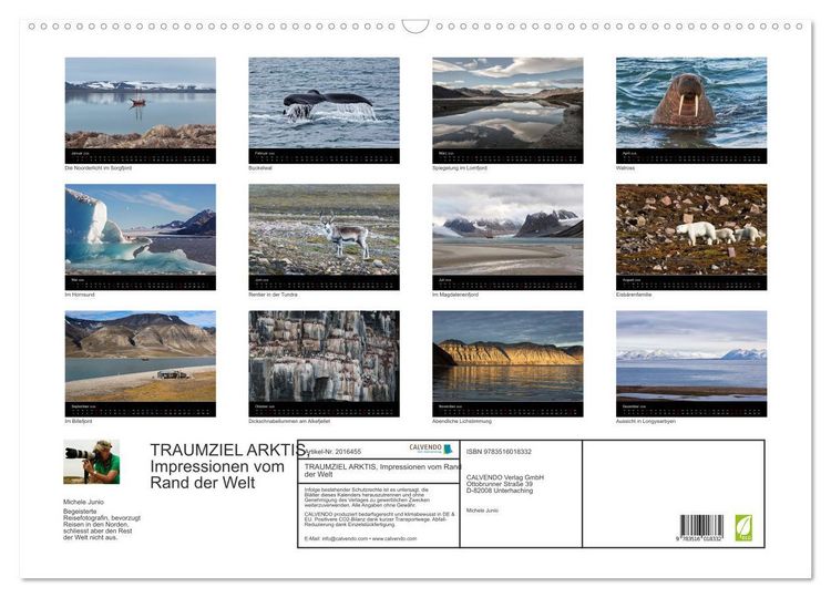 Produktbild: TRAUMZIEL ARKTIS, Impressionen vom Rand der Welt (Wandkalender 2026 DIN A2 quer), CALVENDO Monatskalender