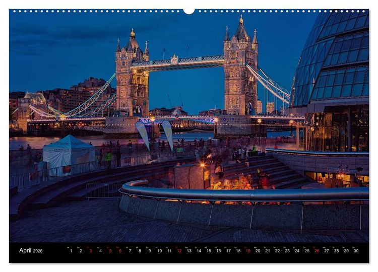Produktbild: Weltmetropole London (hochwertiger Premium Wandkalender 2026 DIN A2 quer), Kunstdruck in Hochglanz