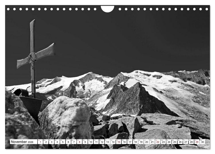 Produktbild: Dreitausender in den Alpen (Wandkalender 2026 DIN A4 quer), CALVENDO Monatskalender