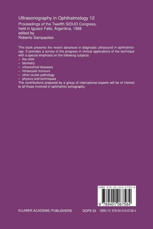 Produktbild: Ultrasonography in Ophthalmology 12