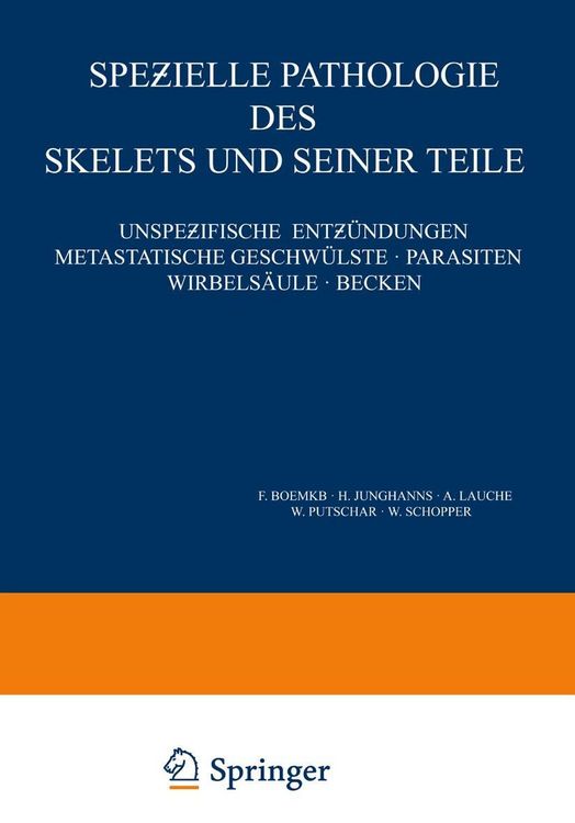 Produktbild: Spezielle Pathologie des Skelets und Seiner Teile