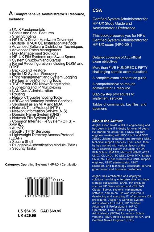 Produktbild: Certified System Administrator for HP-UX