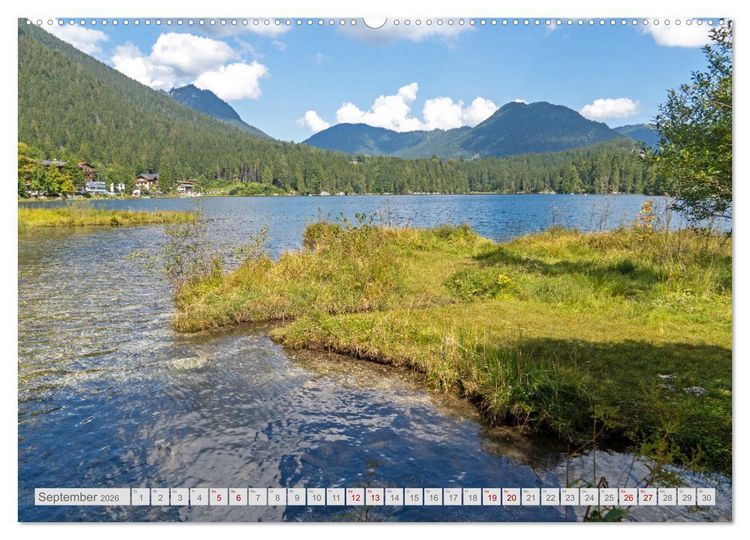 Produktbild: Malerische Seen in Bayern (hochwertiger Premium Wandkalender 2026 DIN A2 quer), Kunstdruck in Hochglanz