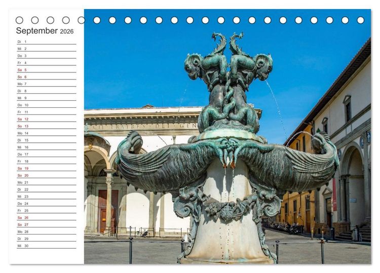 Produktbild: Florenz - Impressionen (Tischkalender 2026 DIN A5 quer), CALVENDO Monatskalender