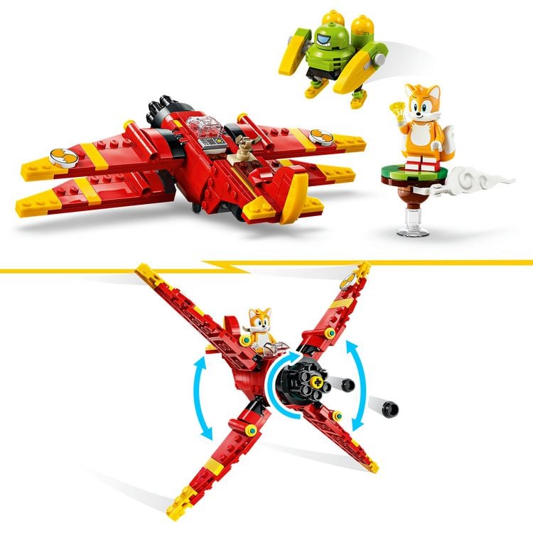 Produktbild: LEGO Sonic the Hedgehog Tails&lsquo; Tornado-1 baubarer Spielzeugflieger 77119