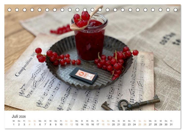Produktbild: K&uuml;chenkalender - lecker durch dieses Jahr (Tischkalender 2026 DIN A5 quer), CALVENDO Monatskalender