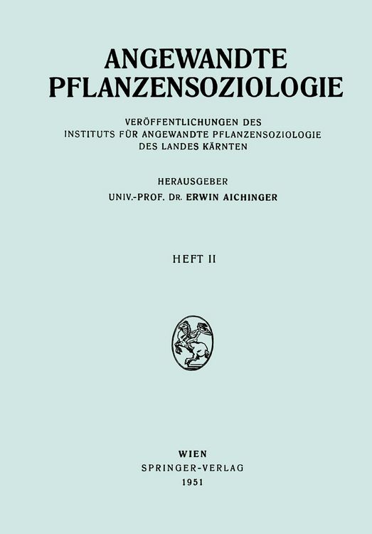 Produktbild: Angewandte Pflanzensoziologie