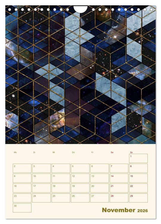 Produktbild: Art Deco Planer (Wandkalender 2026 DIN A4 hoch), CALVENDO Monatskalender