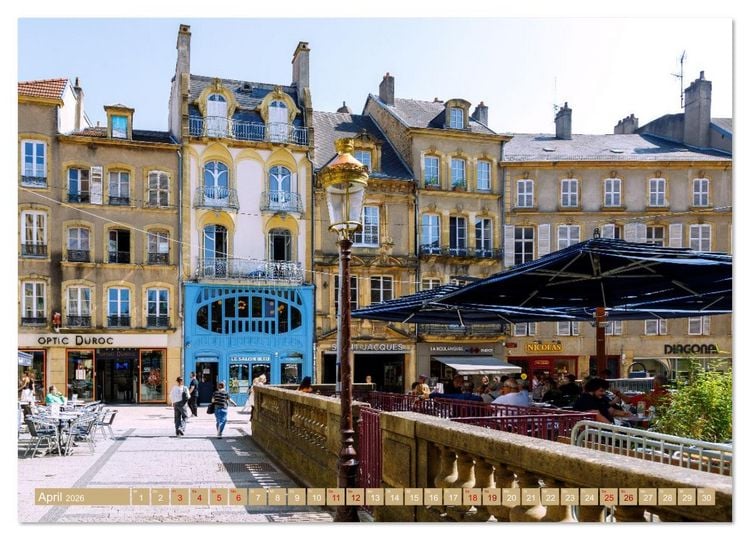 Produktbild: St&auml;dtejuwelen Nordfrankreichs. Architektur, Kunst und Flair vom Elsass zur Normandie (Wandkalender 2026 DIN A3 quer), CALVENDO Monatskalender