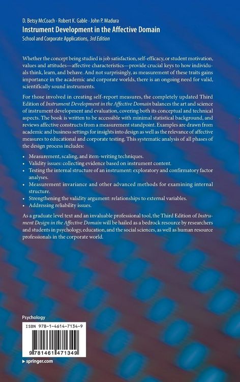 Produktbild: Instrument Development in the Affective Domain