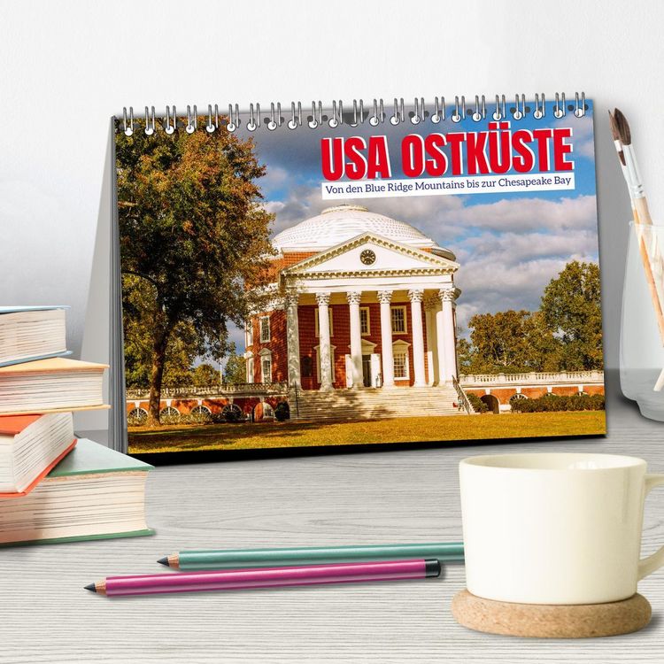 Produktbild: USA Ostk&uuml;ste. Von den Blue Ridge Mountains bis zur Chesapeake Bay (Tischkalender 2026 DIN A5 quer), CALVENDO Monatskalender