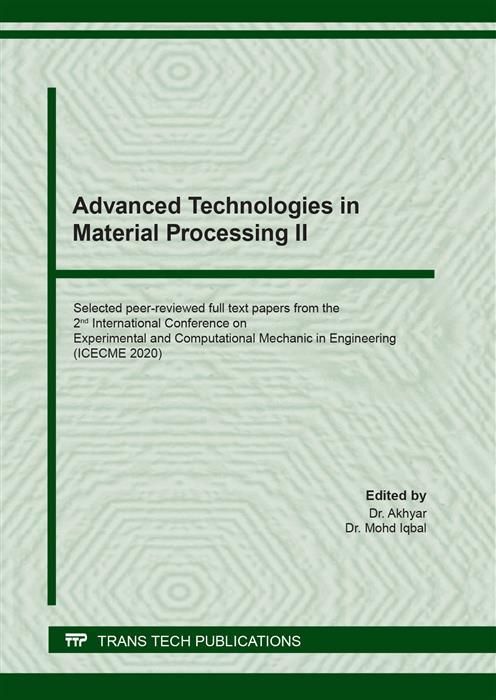 Produktbild: Advanced Technologies in Material Processing II