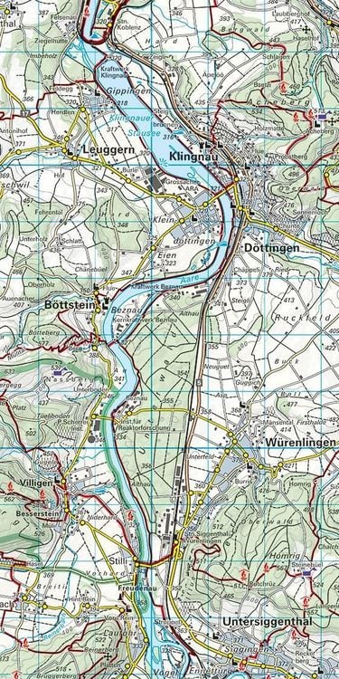 Produktbild: KuF Schweiz Wanderkarte 5 Aargau