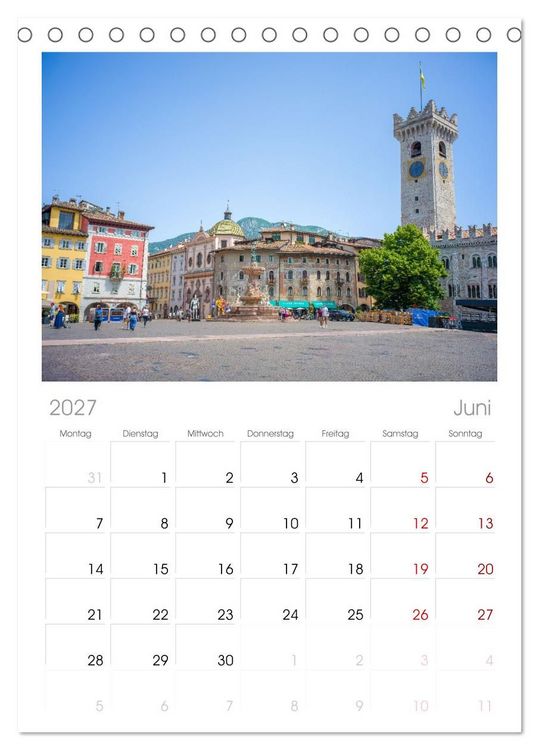 Produktbild: Tischplaner 2027 - Trient - Hauptstadt des Trentino (A5 Tischkalender zum Aufstellen) CALVENDO