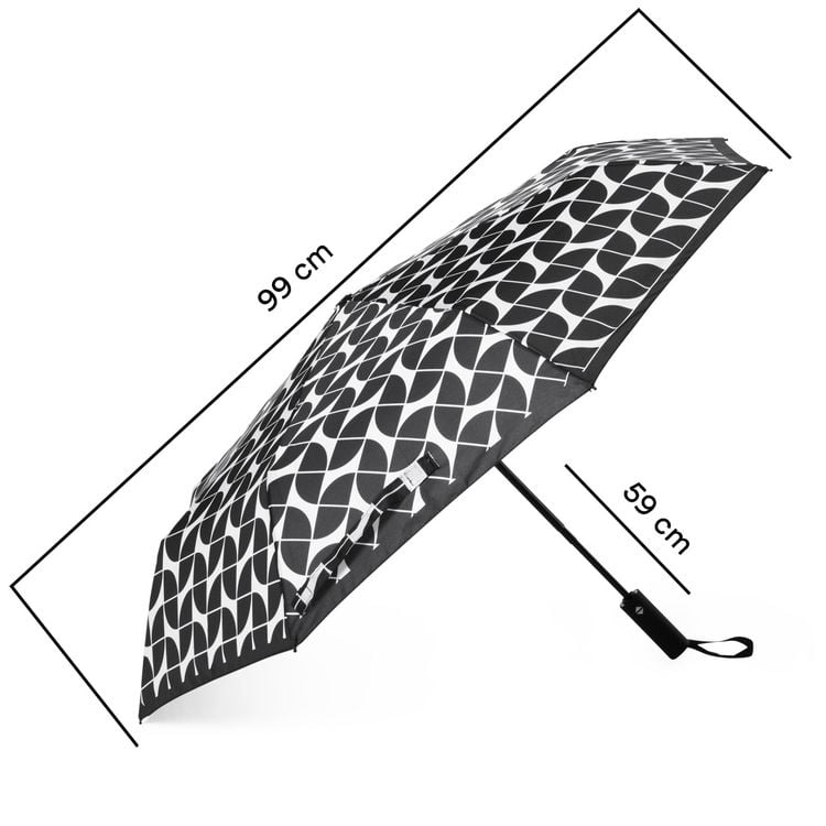 Produktbild: Regenschirm Geometric black "Sharp & Strong"