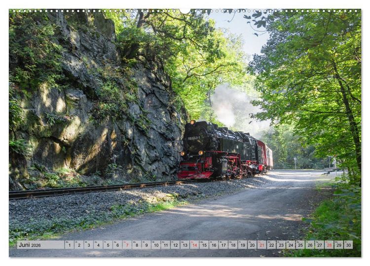 Produktbild: Volldampf durch den Harz (hochwertiger Premium Wandkalender 2026 DIN A2 quer), Kunstdruck in Hochglanz