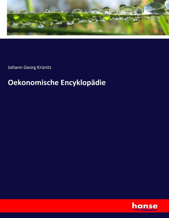 Produktbild: Oekonomische Encyklop&auml;die
