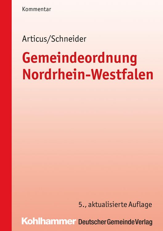 Produktbild: Gemeindeordnung Nordrhein-Westfalen