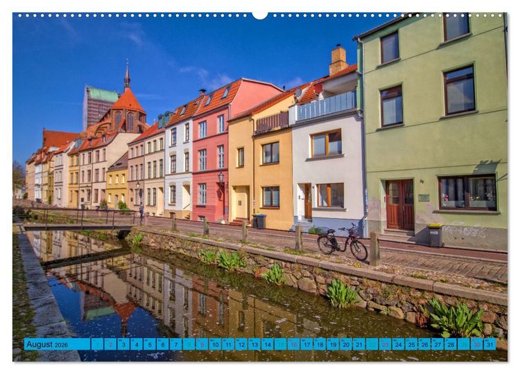 Produktbild: Hansestadt Wismar - Sehnsuchtsort (Wandkalender 2026 DIN A2 quer), CALVENDO Monatskalender