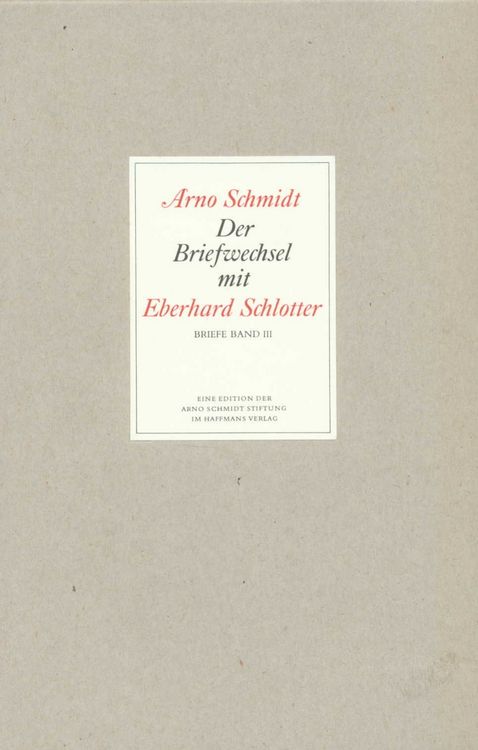 Produktbild: Bargfelder Ausgabe. Briefe von und an Arno Schmidt