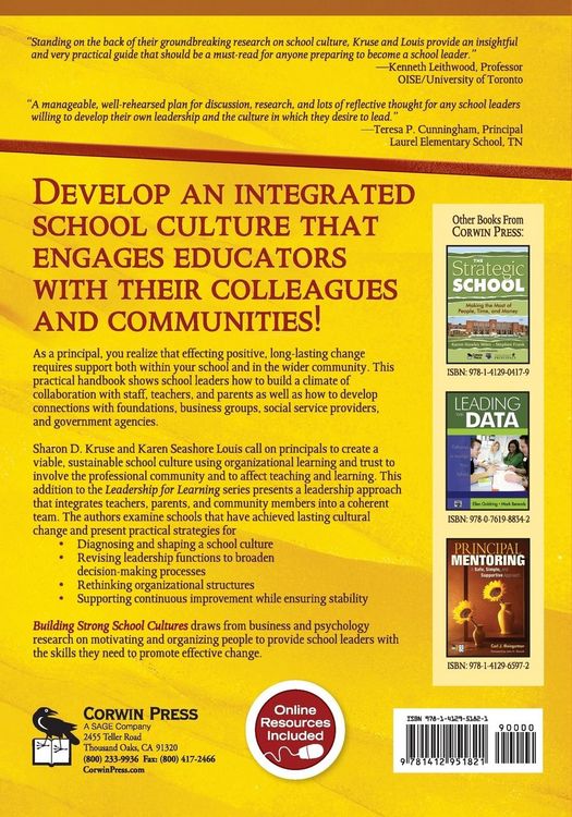 Produktbild: Building Strong School Cultures